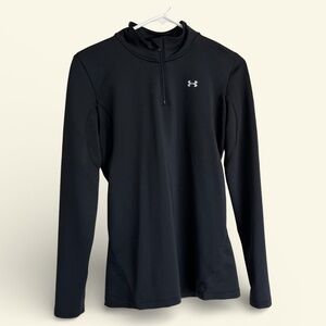 Under Armour Women's ColdGear Black Quarter Zip Size M